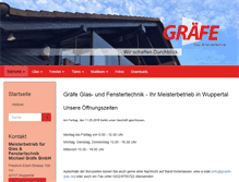 Tablet Screenshot of graefe-glas.de